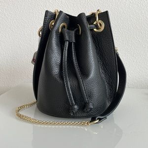 Black Italian Leather Bag NWT